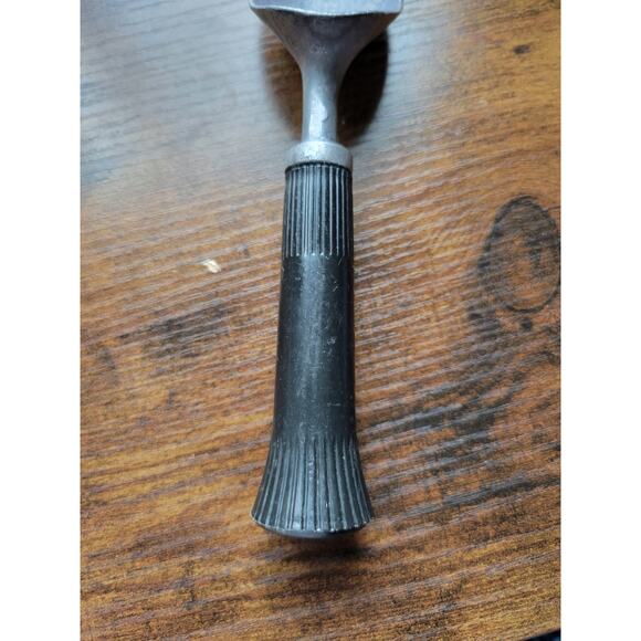 Vintage Aluminum Metal Ice Cream Scoop w/Black Plastic Handle - Picture 3 of 7